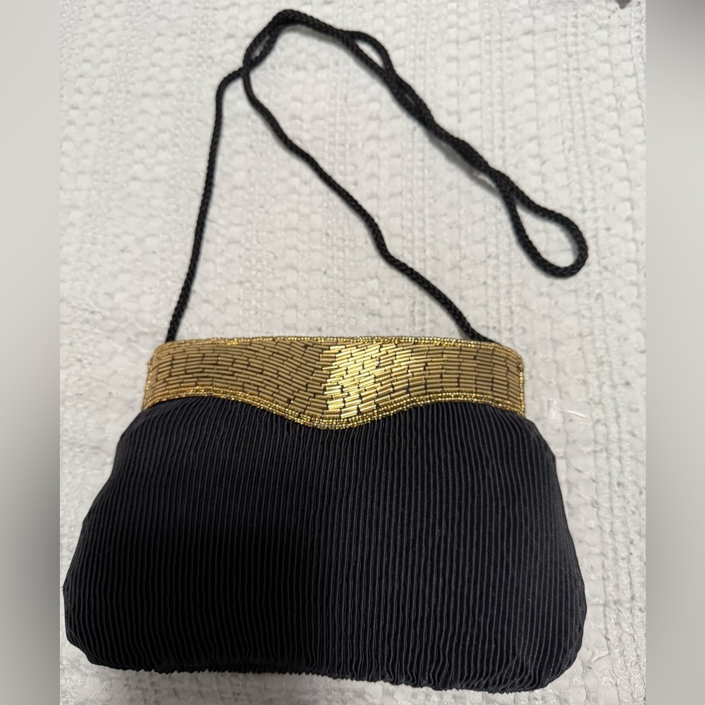 Chic Black and Gold Clutch